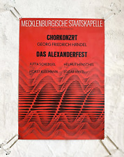 Vintage DDR Plakat Chorkonzert