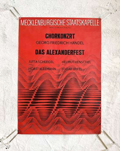 Vintage ddr plakat chorkonzert - ddr,