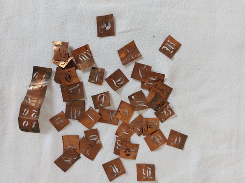 Alte buchstaben und - buchstaben-,