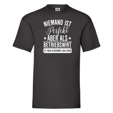 Niemand ist Perfekt: Betriebswirt | Betriebswirtschaft T-Shirt Schwarz