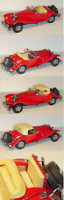 Franklin Mint Mercedes 500 K Special Roadster 1935, karminrot, mit Lenkung, 1:24