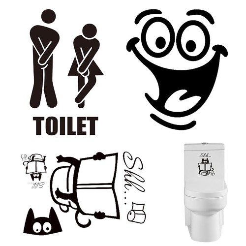 Stück aufkleber - wc,