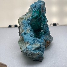 Dioptas XX Bisbeeit XX Calcit XX Tsumeb Mineral XX Dioptase XX Calcite