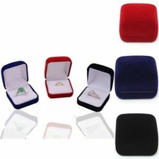 Ringschatulle aus samt - samt, –