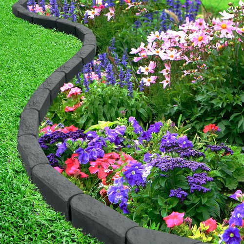 Grau gartenumrandung stein - gartenumrandung,