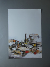 Werner Lichtner-Aix (1939, 1987) - Küchenstilleben, Farboffset-Lithografie