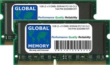 1GB (2 x 512MB) PC133 133MHz 144-Pin SDRAM SODIMM Titanium Powerbook G4 RAM Kit