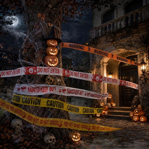 Halloween absperrband deko - halloween,