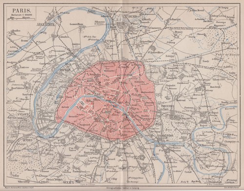 Paris stadtplan original - stadtplan,