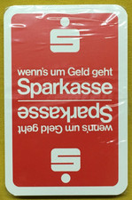 Alte Spielkarten -Sparkasse-