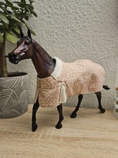 Modellpferd 1:9  Winter Decke mit Fleece Unterseite, für Breyer/Stone/Resin