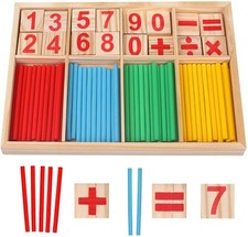 Montessori Mathe-Spielzeug – Spielerisch Rechnen lernen Holz, Pädagogisch, Bun