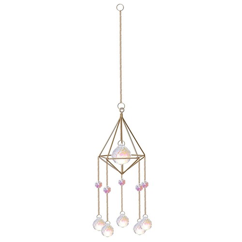 Suncatcher diamant messing - diamant,