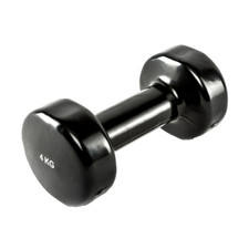 Vinylhantel 4 kg Trainingshantel Kurzhantel Fitness Training Hantel in Schwarz