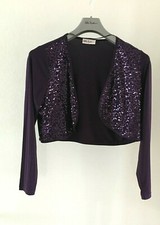 Ulla Popken Bolero violett mit Pailletten 42 / 44 *** Neuwertig ***