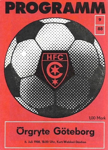 Fussballprogramm hfc chemie - fussballprogramm,