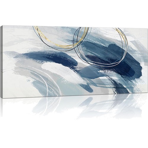 Modernes wandbild abstrakt see - modernes,