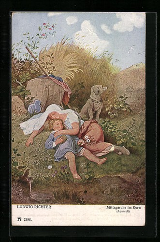 Künstler ludwig richter - künstler-ak,