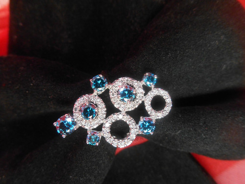 Blauer si diamant ring - 1,25,