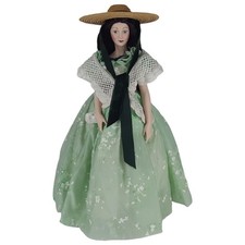 Franklin Heirloom Dolls 1985 Porzellanpuppe Scarlett O'Hara H 47 cm