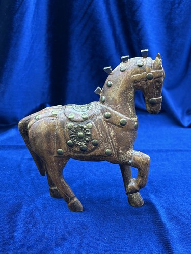 Vintage deko holz pferd - vintage,