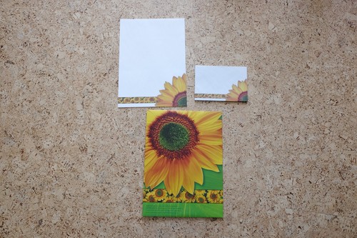 Motiv briefpapier din - din, a