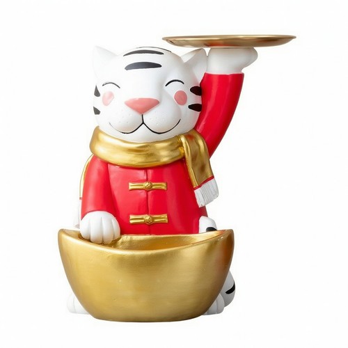 Tiger figur mit tablett - tiger-figur,