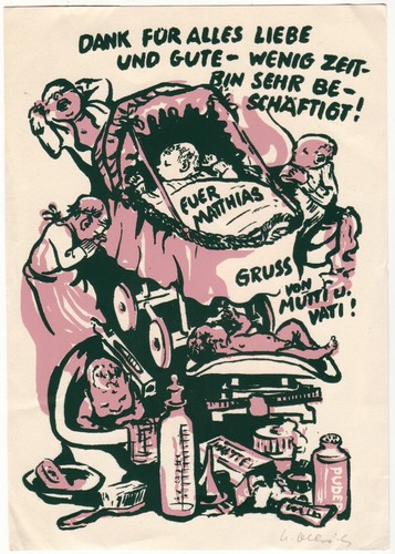 Heinz olbrich geburtsanzeige - heinz,