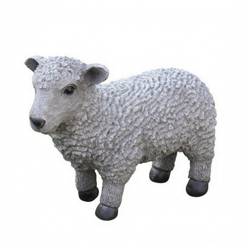 Lammfigur bemalt schafstatue - bemalt,