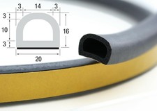 EPDM Moosgummi D-Profil Gummi