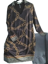 OUI ⚜️? CHICES  ETUI-KLEID GR.M= 38, MUSTERMIX .KNIELANG NEUW.