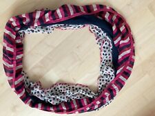 Loopschal Tchibo Dunkelblau Weiß Pink
