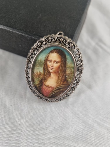 Alte silber brosche - silber,