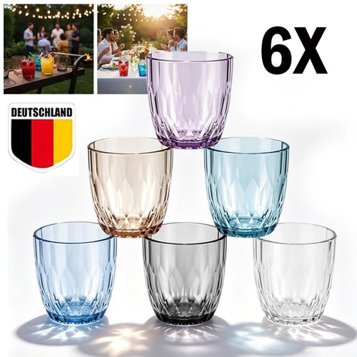 6er set bruchsichere camping - set,