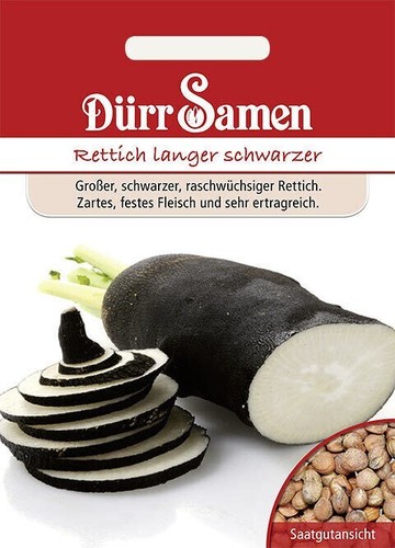Rettich langer schwarzer