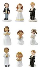 Dekofigur Kommunion 4,5-9 cm Tischdeko Konfirmation Kommunionkind, Hobbyfun