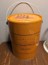 Veuve Clicquot Champagner Farbeimer Dose Eiskübel - Selten! Werbung Reklame 