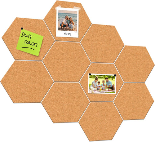 Stück korkplatten hexagon - 10,