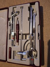 rOtring Zirkel Set Vintage Zirkelkasten Technische Zeichner Reißzeug Alt