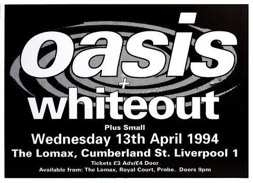 Oasis liverpool 1994 vintage - oasis,