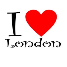 I love London- Aufkleber