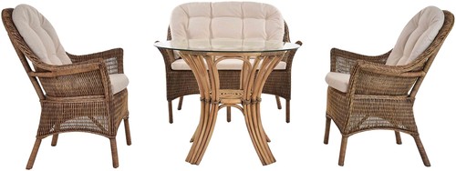 Set wintergarten rattanset - set/4,