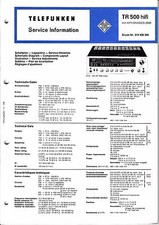 Service Manual-Anleitung für Telefunken TR 500 