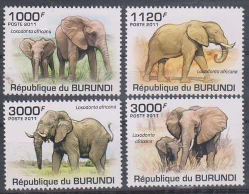 Elefanten burundi postfrisch - elefanten,