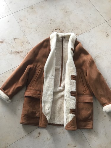 Echte lammfell jacke braun - lammfell,
