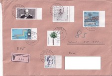 Wertbrief BRD 1988 – 7‑fach frankiert – DM 500 Wertvermerk – Einschreiben – Olpe