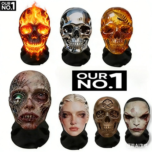 Totenkopfmaske zombie horror - totenkopfmaske,