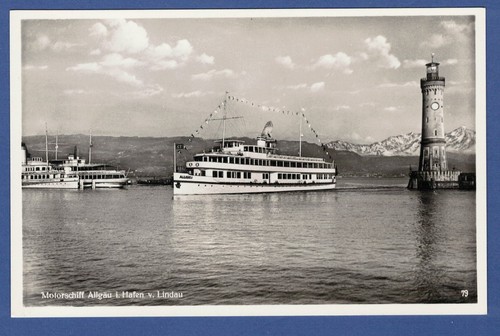 Motorschiff allgäu hafen - motorschiff, im