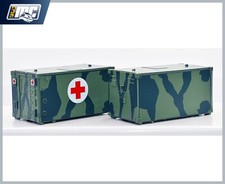 NPE NV23448 Set mit  Kabinen Typ FM2 Bundeswehr in BW Sanke Flecktarn Spur H0