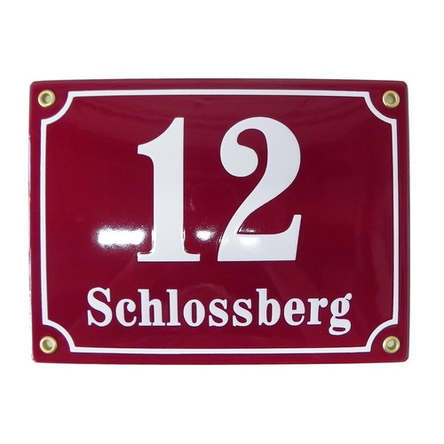 Hausnummernschild 15x20 - , cm
